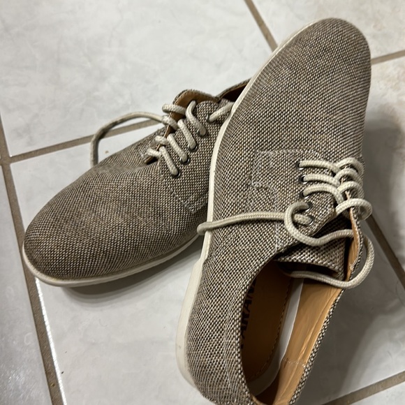 Faranzi Mens size 11 FY88B Tan Cloth Multi-colored Tweed Oxford. - Picture 7 of 11